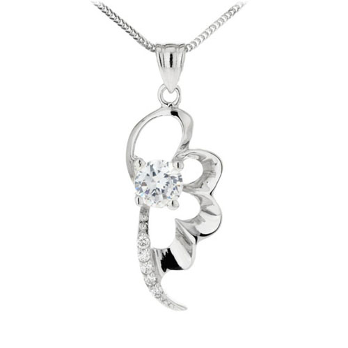 pendentif femme argent zirconium 8300119