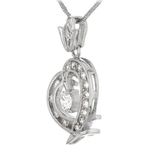 pendentif femme argent zirconium 8300125 pic2