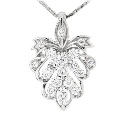 pendentif femme argent zirconium 8300128