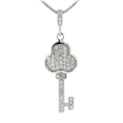 pendentif femme argent zirconium 8300129