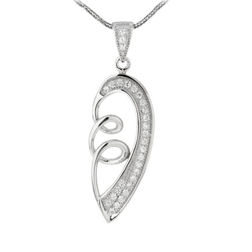 pendentif femme argent zirconium 8300131