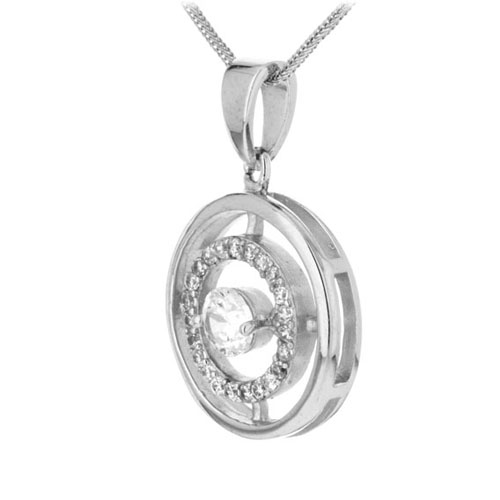 pendentif femme argent zirconium 8300134 pic2