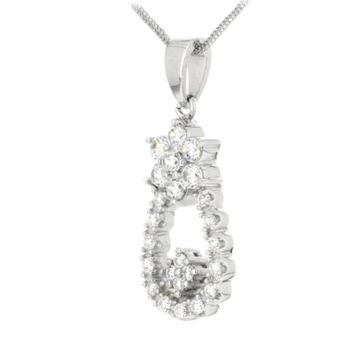 pendentif femme argent zirconium 8300135 pic2