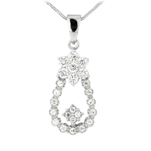 pendentif femme argent zirconium 8300135