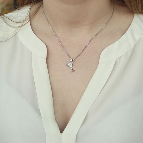 pendentif femme argent zirconium 8300140 pic4