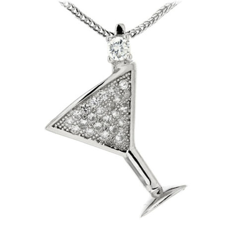 pendentif femme argent zirconium 8300140