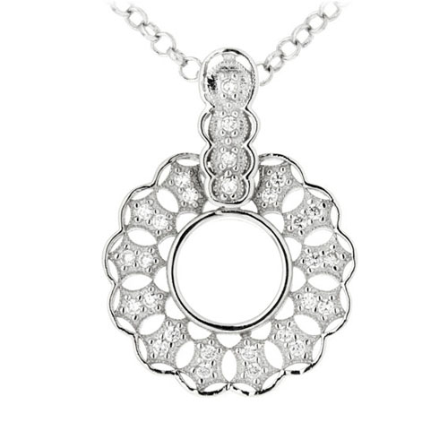 pendentif femme argent zirconium 8300141