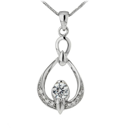 pendentif femme argent zirconium 8300143