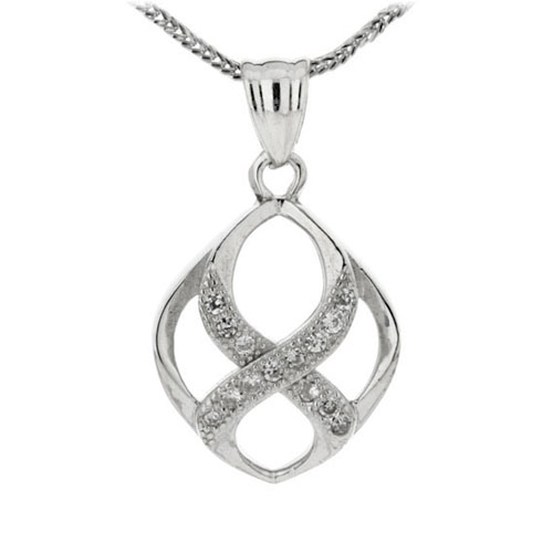 pendentif femme argent zirconium 8300147