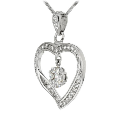 pendentif femme argent zirconium 8300152 pic2