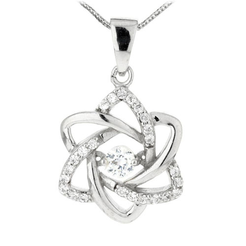 pendentif femme argent zirconium 8300157