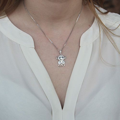 pendentif femme argent zirconium 8300164 pic4