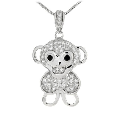 pendentif femme argent zirconium 8300164