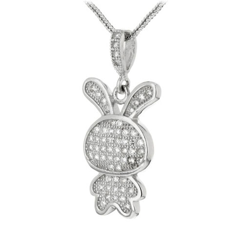 pendentif femme argent zirconium 8300166 pic2