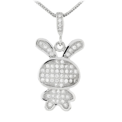 pendentif femme argent zirconium 8300166