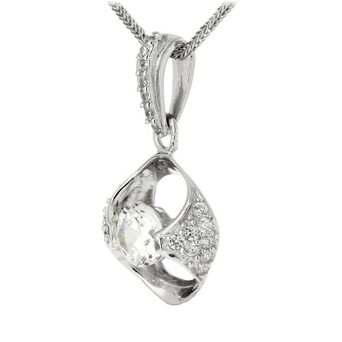 pendentif femme argent zirconium 8300168 pic2