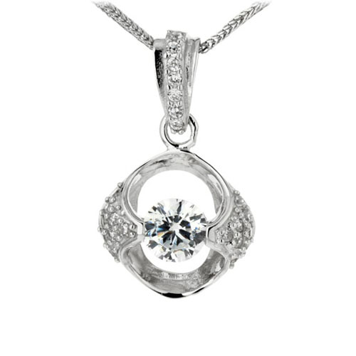 pendentif femme argent zirconium 8300168