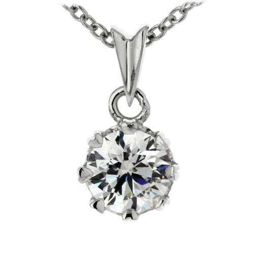 pendentif femme argent zirconium 8300174