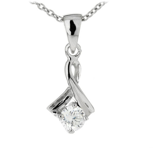 pendentif femme argent zirconium 8300176