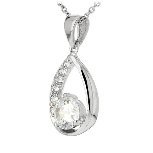 pendentif femme argent zirconium 8300177 pic2