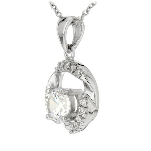 pendentif femme argent zirconium 8300178 pic2