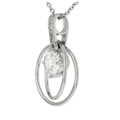 pendentif femme argent zirconium 8300179 pic2