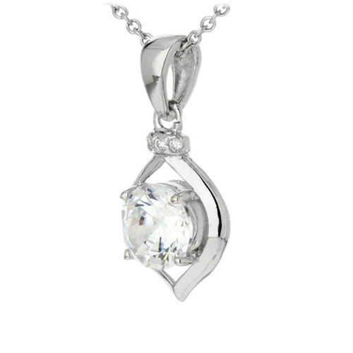 pendentif femme argent zirconium 8300181 pic2