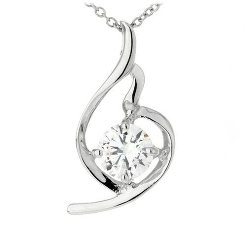 pendentif femme argent zirconium 8300184