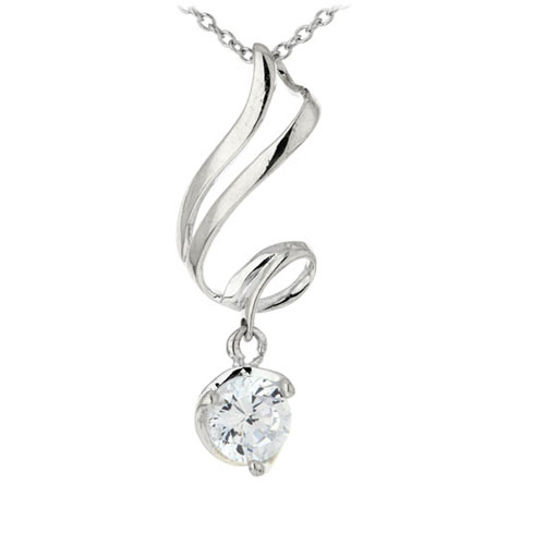 pendentif femme argent zirconium 8300185