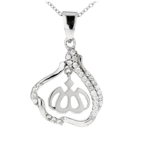 pendentif femme argent zirconium 8300197