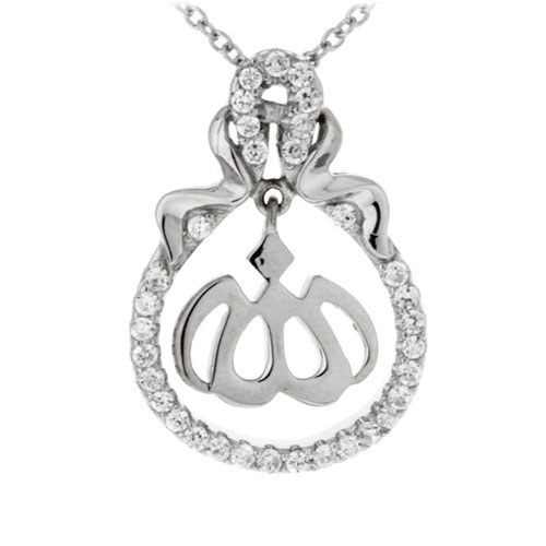 pendentif femme argent zirconium 8300198