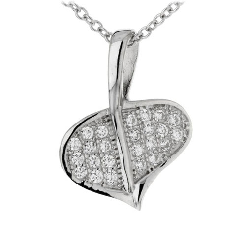 pendentif femme argent zirconium 8300202