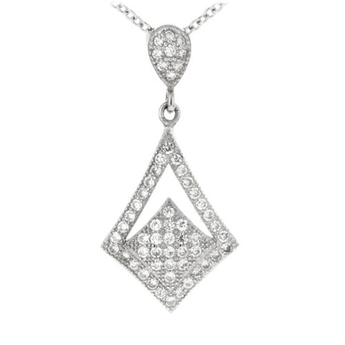 pendentif femme argent zirconium 8300203