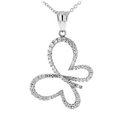 pendentif femme argent zirconium 8300204