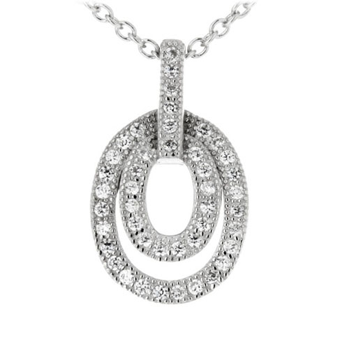 pendentif femme argent zirconium 8300205