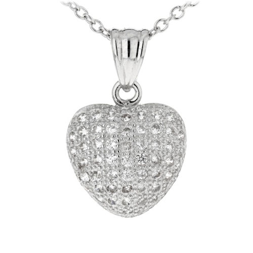 pendentif femme argent zirconium 8300207