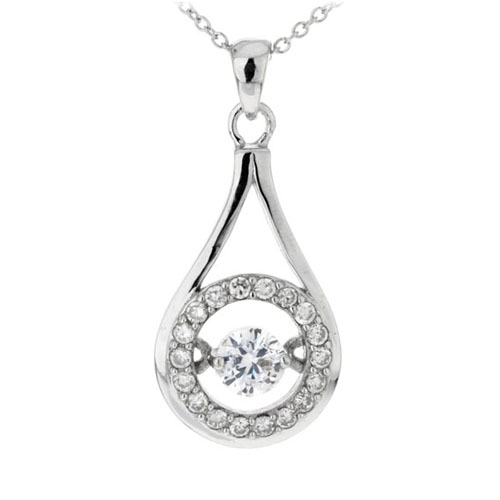 pendentif femme argent zirconium 8300213