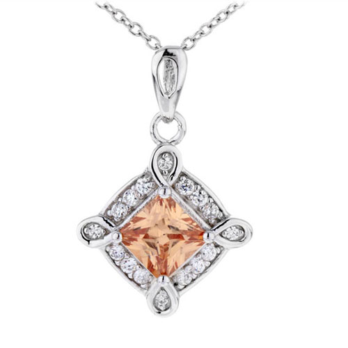 pendentif femme argent zirconium 8300377