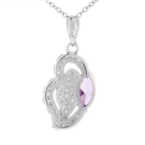 pendentif femme argent zirconium 8300381 pic3