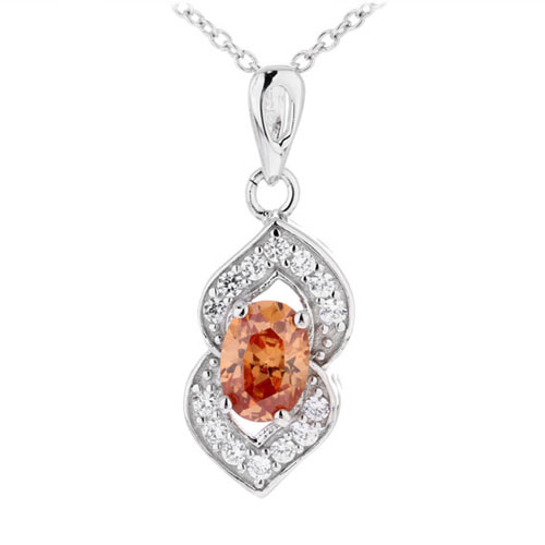 pendentif femme argent zirconium 8300383