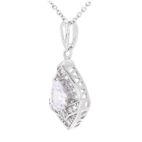 pendentif femme argent zirconium 8300384 pic2