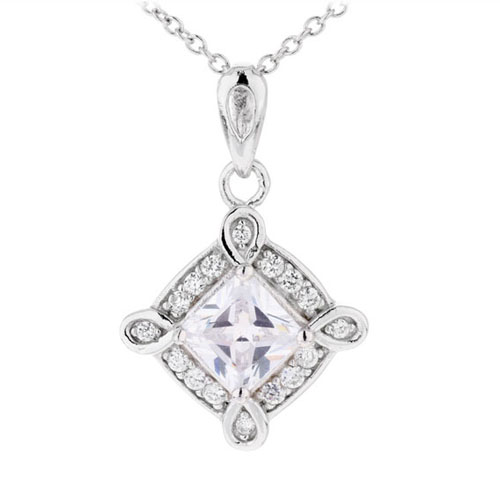 pendentif femme argent zirconium 8300385