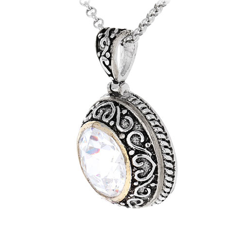 pendentif femme argent zirconium 8300427 pic2