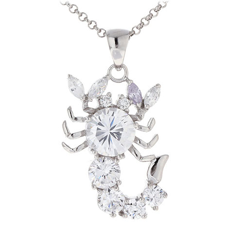 pendentif femme argent zirconium 8300429