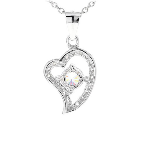 pendentif femme argent zirconium 8300436 pic3