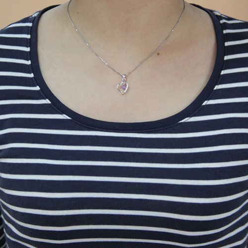 pendentif femme argent zirconium 8300440 pic4