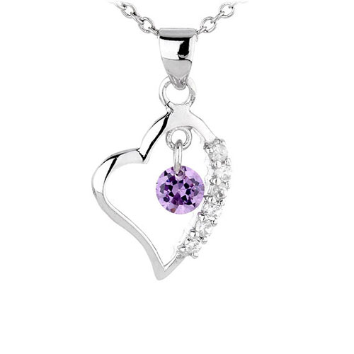 pendentif femme argent zirconium 8300440