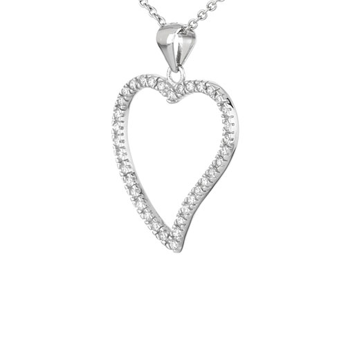 pendentif femme argent zirconium 8300444 pic2