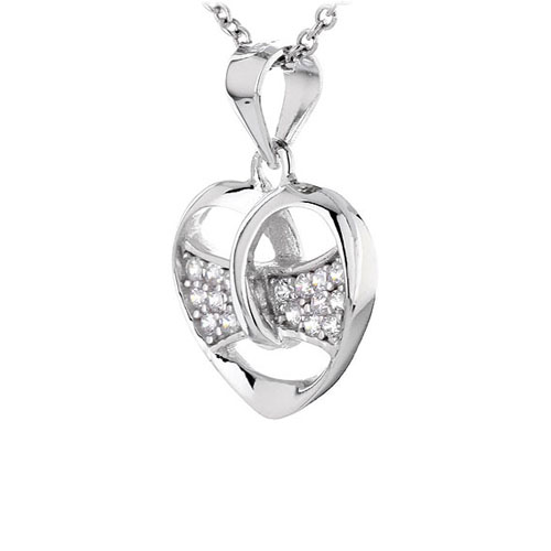 pendentif femme argent zirconium 8300445 pic2