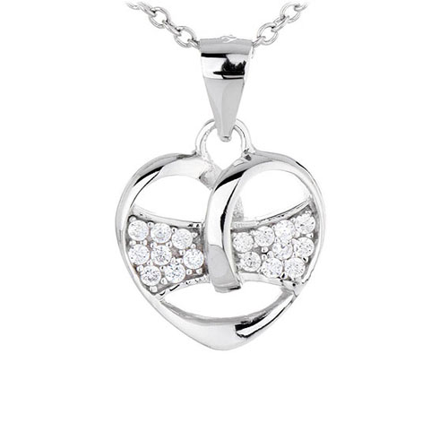 pendentif femme argent zirconium 8300445